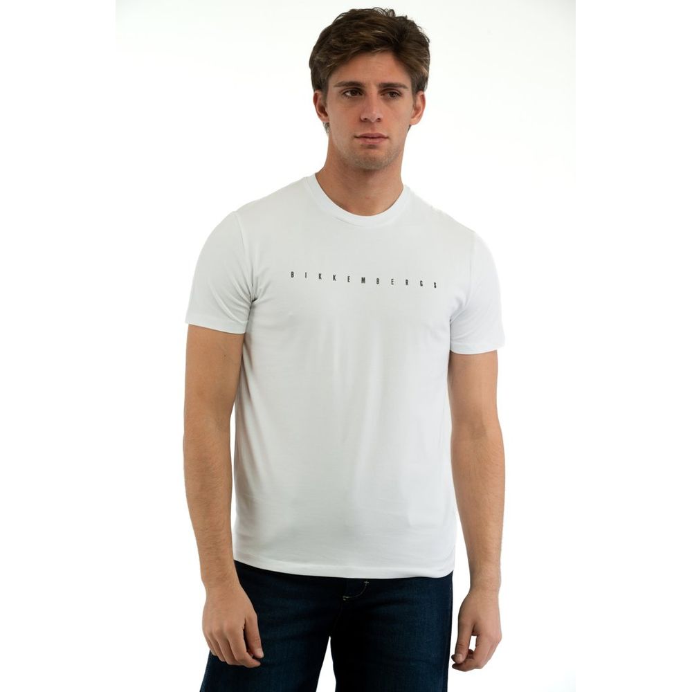 Bikkembergs White Cotton T-Shirt